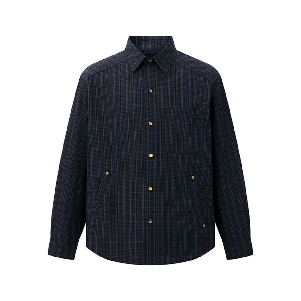 チェックポイント・スナップオーバーシャツ A2067 - 18