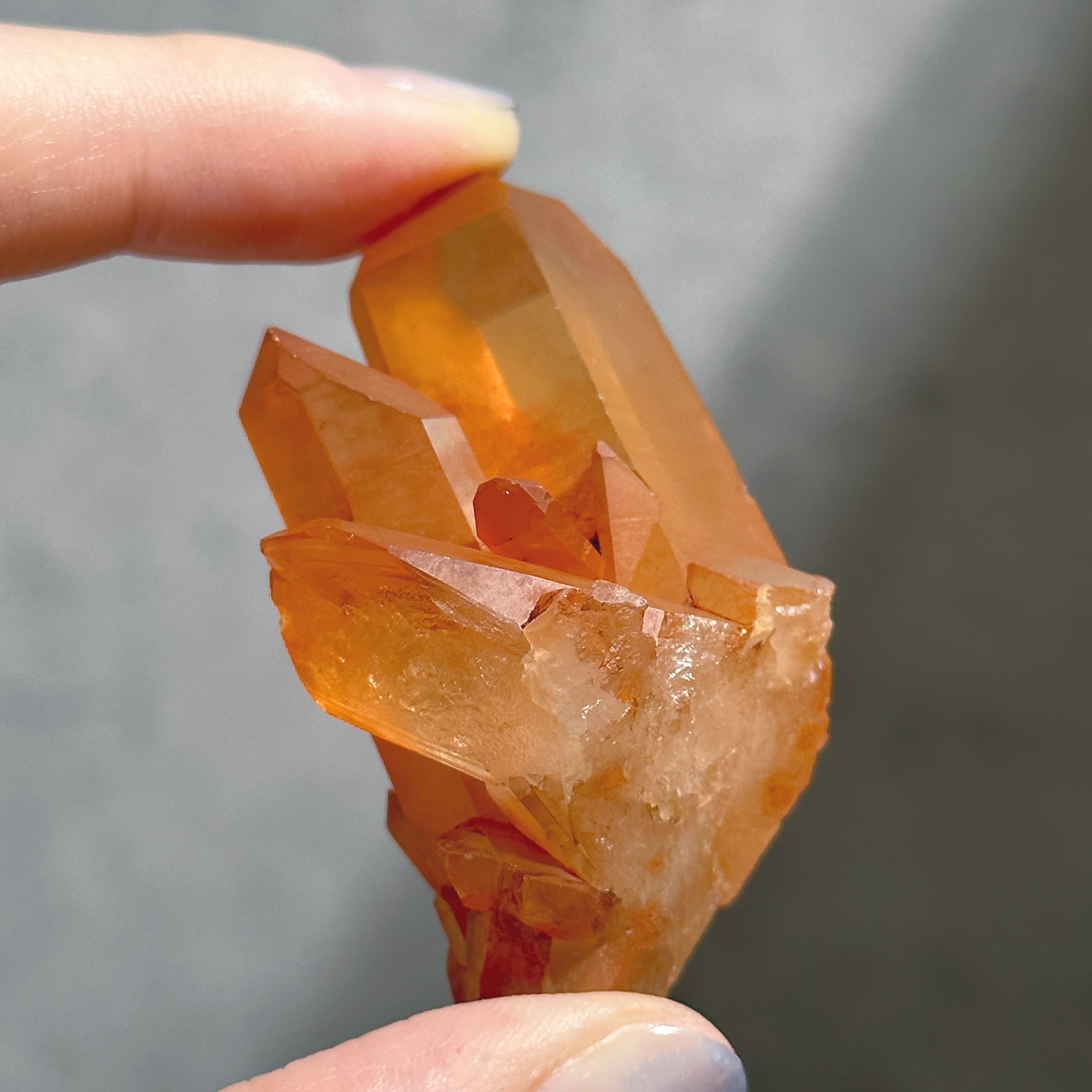タンジェリンクォーツ クラスター44◇ Tangerine Quartz ◇ 天然石