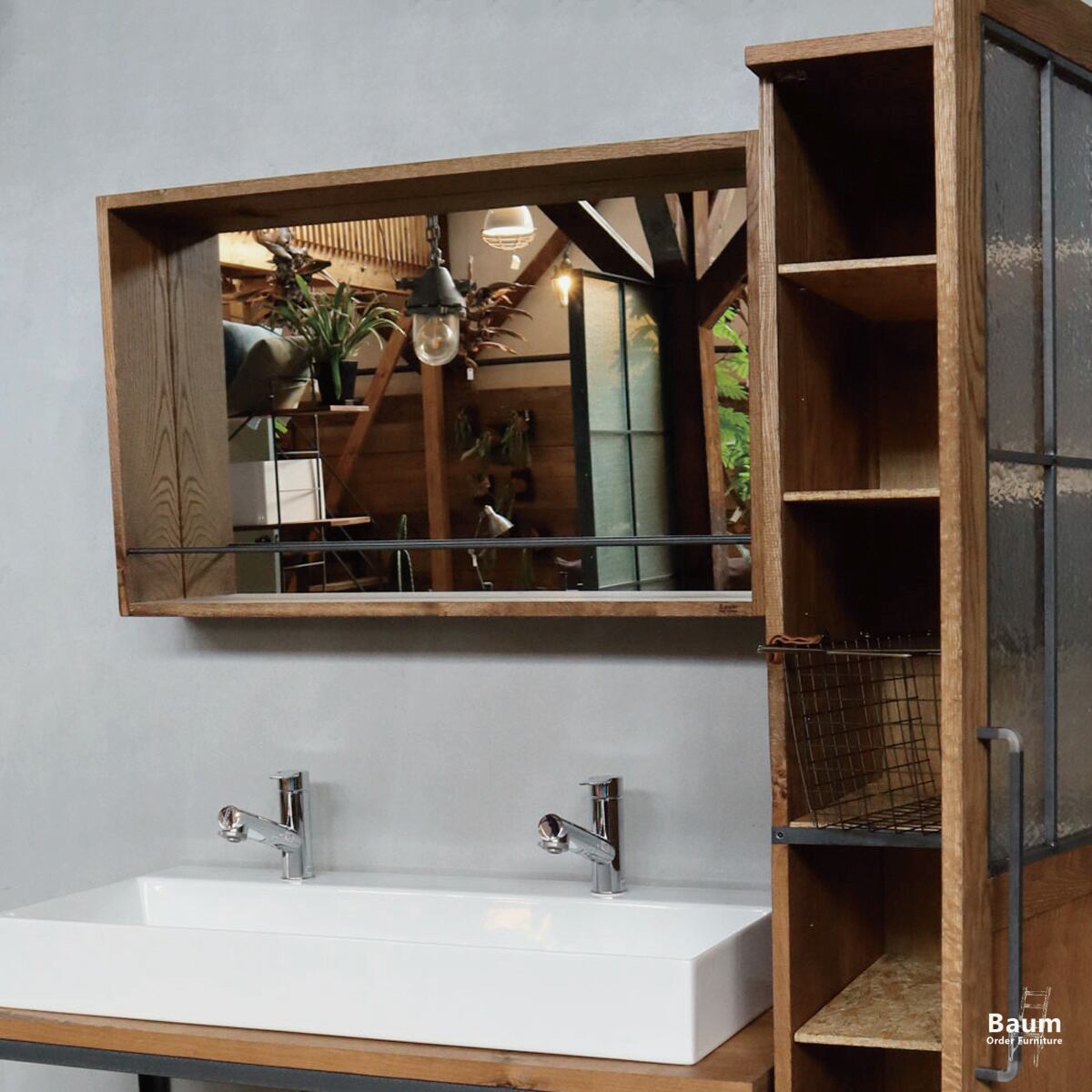 1 Wall Box Mirror 送料無料 ウォールミラー ボックスミラー 壁掛け鏡 壁掛けミラー 洗面台 洗面鏡 オーク 無垢 おしゃれ アイアン家具 オーダー家具 ブルックリン家具 アイアン家具 Baum 関西大阪 南大阪 オーダーアイアン家具の通販 ブルックリンスタイル 1 Wall Box Mirror 送料無料 ウォールミラー ボックスミラー 壁掛け鏡 壁掛けミラー 洗面台 洗面鏡 オーク 無垢 おしゃれ アイアン家具 オーダー家具 ブルックリン家具 アイアン家具 Baum 関西大阪 南大阪 オーダーアイアン家具の通販 ブルックリンスタイル