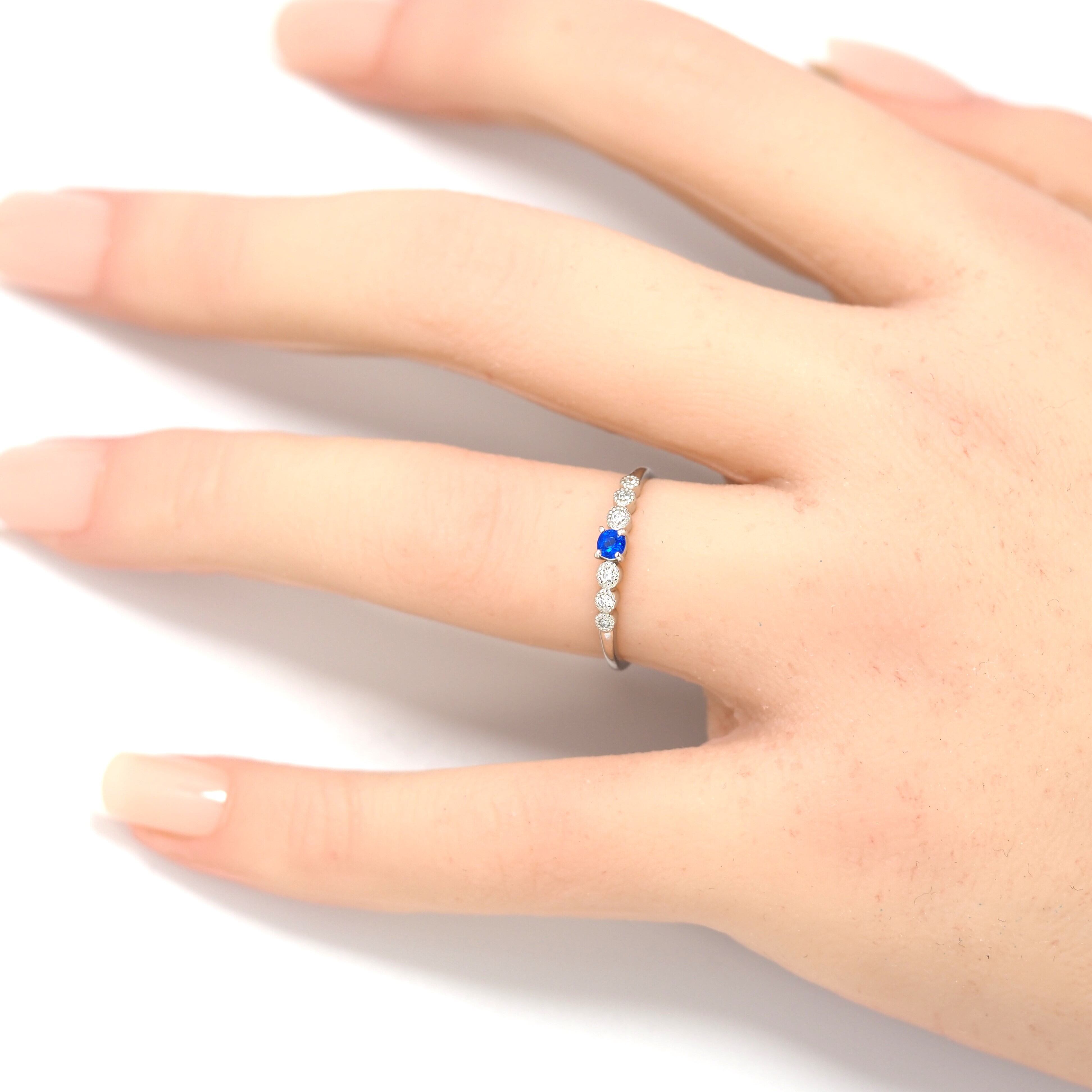 アウイナイト リング 0.07ct pt900 D0.06ct