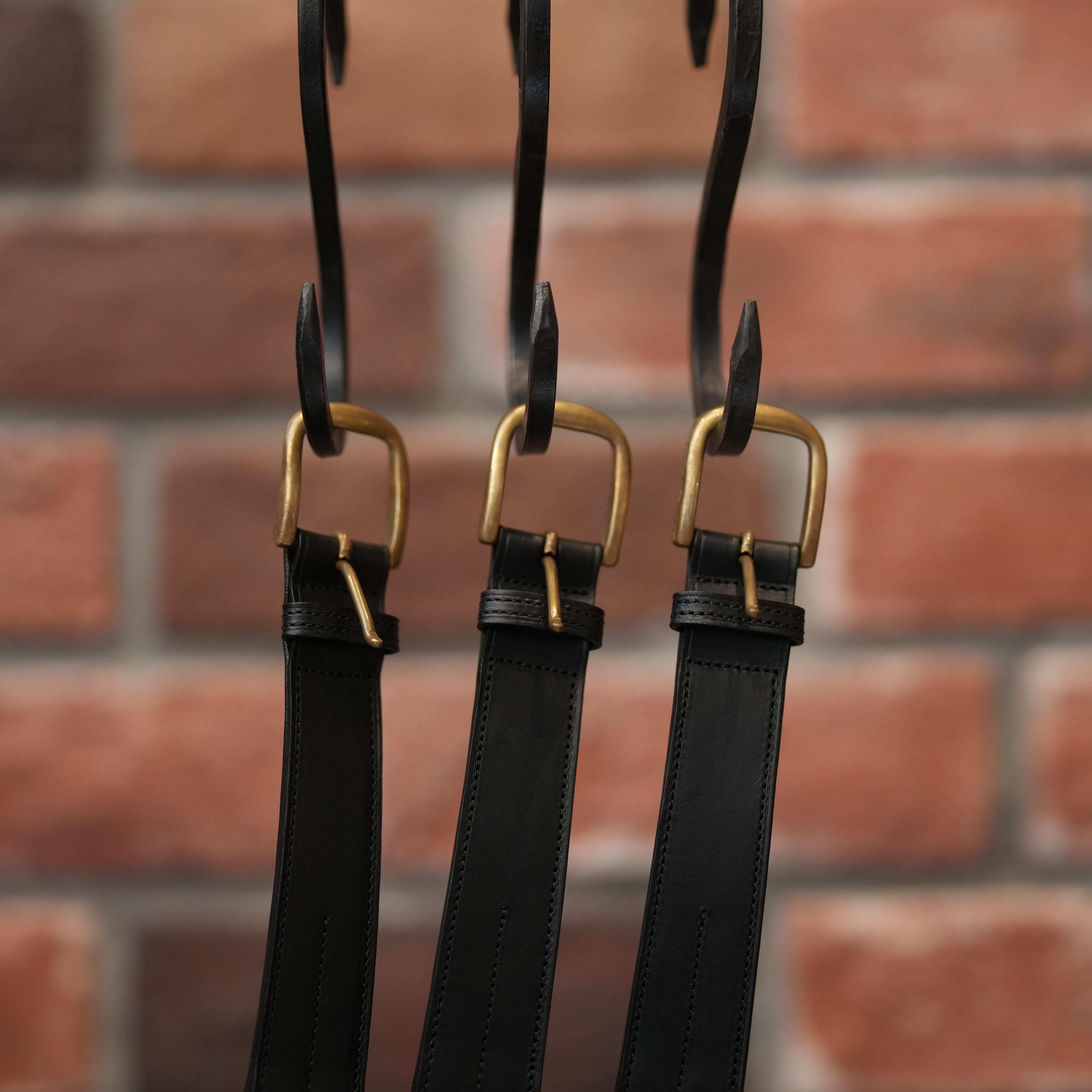 forme(フォルメ) "Jodhpurs belt" Buttero -Black-