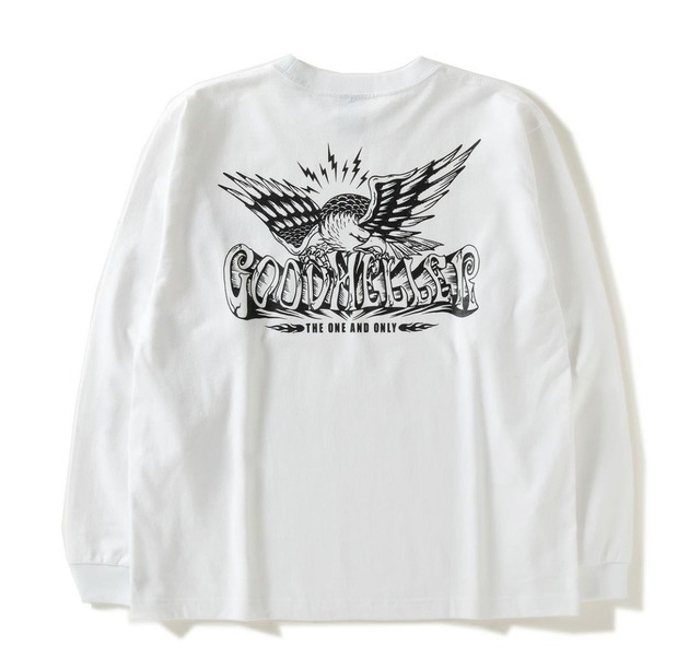 GOODHELLER " GH23AW COLLECTION  " EAGLE LOGO 9OZ HEAVY L/S TSHIRT " WHITE