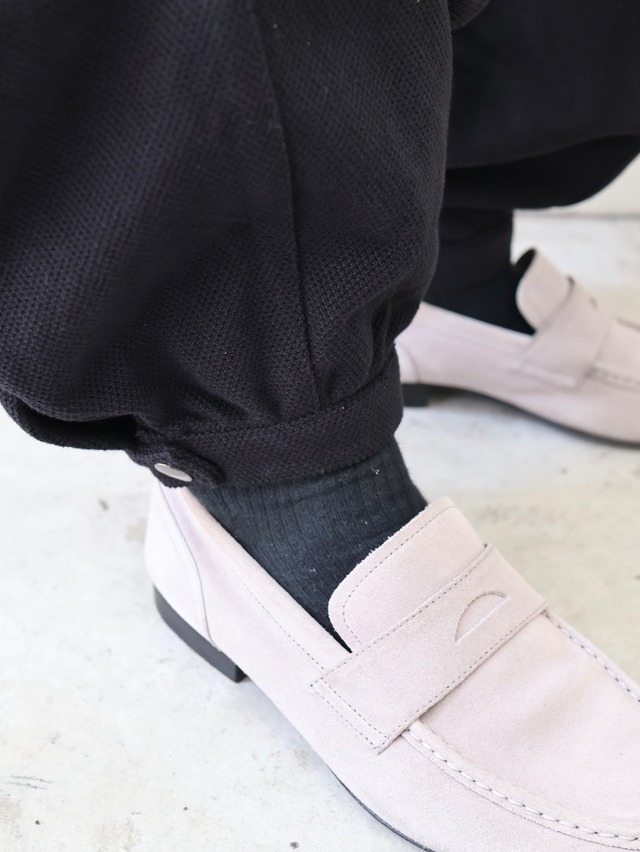 【ISA BOULDER】LANTERN TROUSERS/black