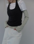 【新作5％OFF・3日間】Halter-neck 3pieces Set Tops_3colors