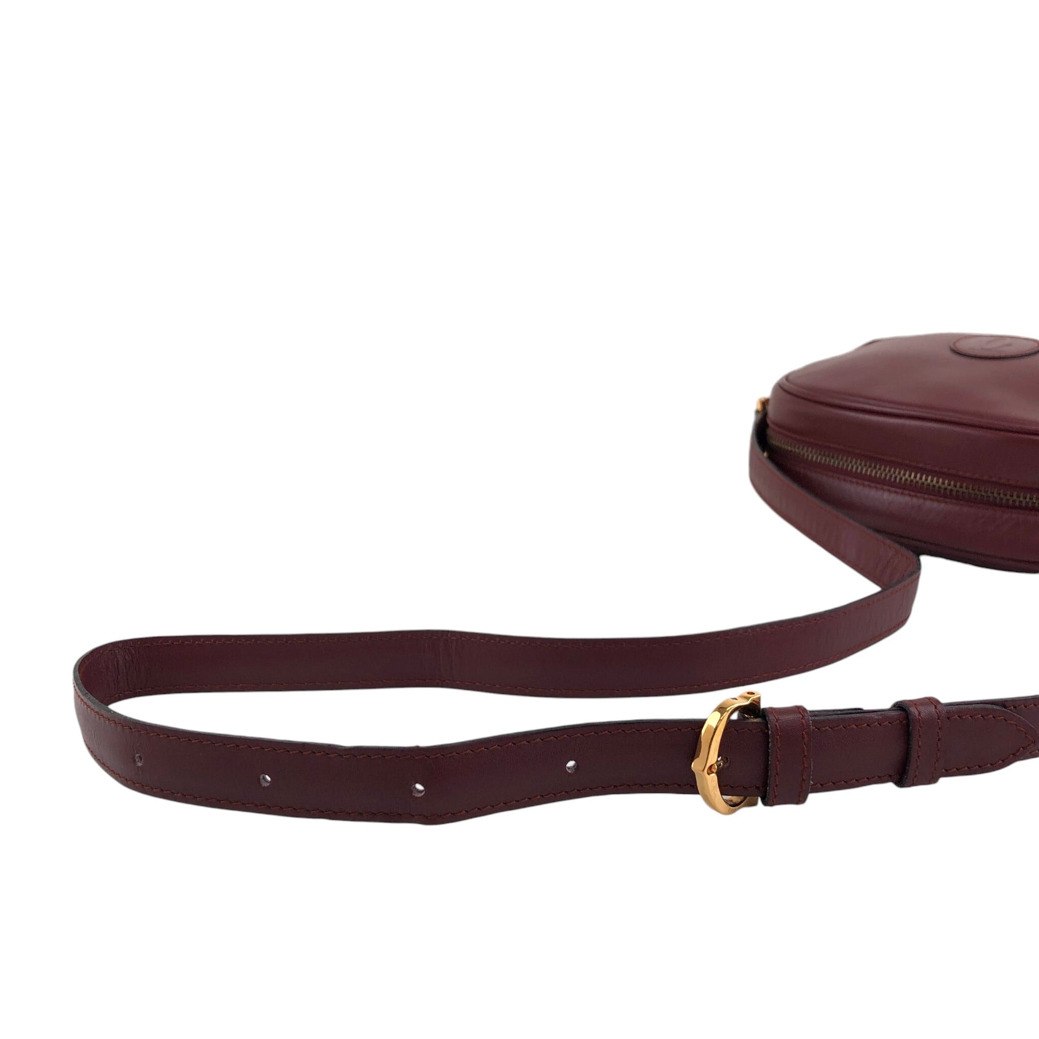 Cartier カルティエ ショルダーバッグ ボルドー マストライン レザー