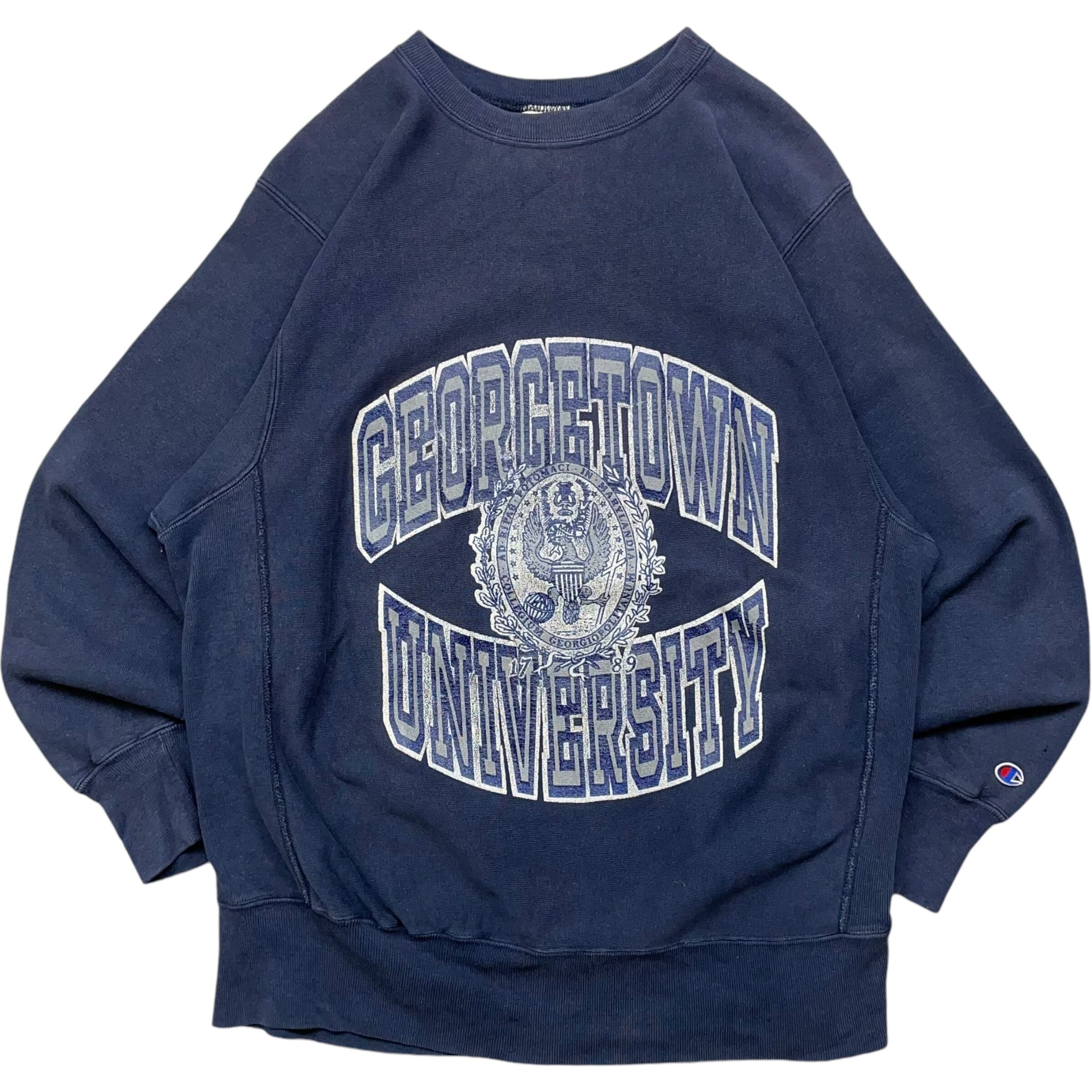 《XL》 champion チャンピオン スウェット リバースウィーブ 3段プリント 80年代 vintage USA製 no.4984