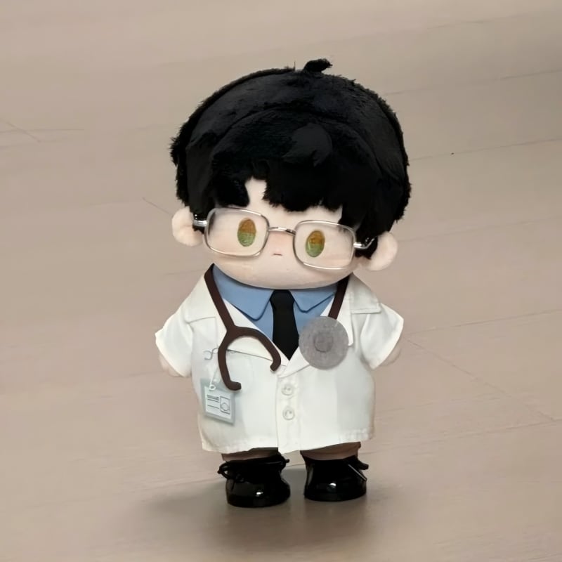 15cm/20cmぬいぐるみ用 ドクター風 シャツ+パンツ+ジャケット+ネクタイ