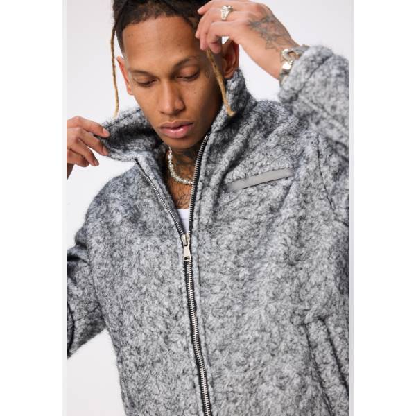 ネップ ジップアップブルゾン 長袖ブルゾン ジャケット メンズアウター