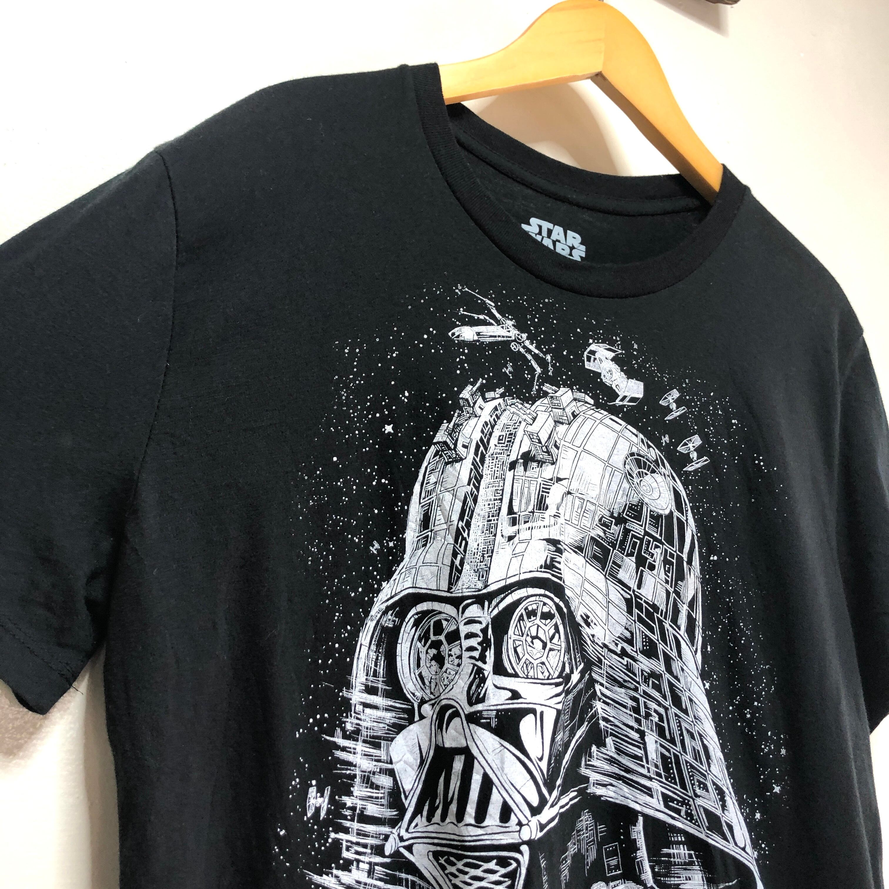 プリントワンポイント生産国STAR WARS スターウォーズ ダースベイダー 映画 ムービーTシャツ メンズL /eaa351579