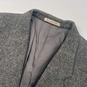 PAPAS パパス × Harris Tweed ハリスツイード ウール テーラードジャケット ブレザー M/グレー メンズ