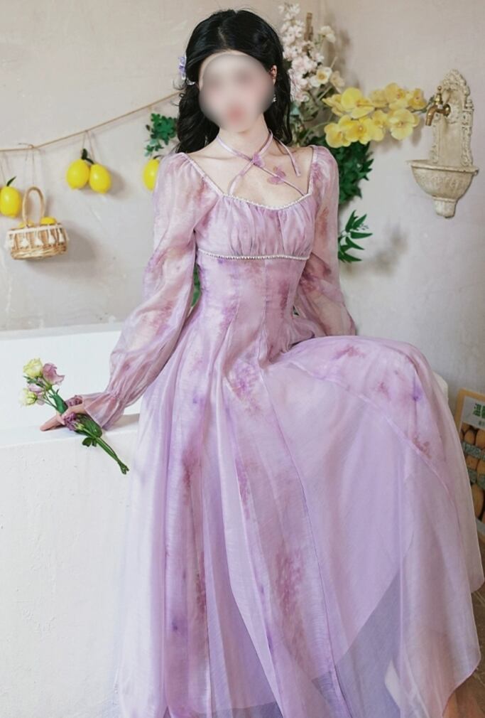 紫ピンク ディズニープリンセス ワンピース | LiLilac
