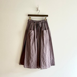 C21878  Shirring Lawn Gingham Byon-Byon Skirt