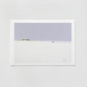 Card “Snowy road”