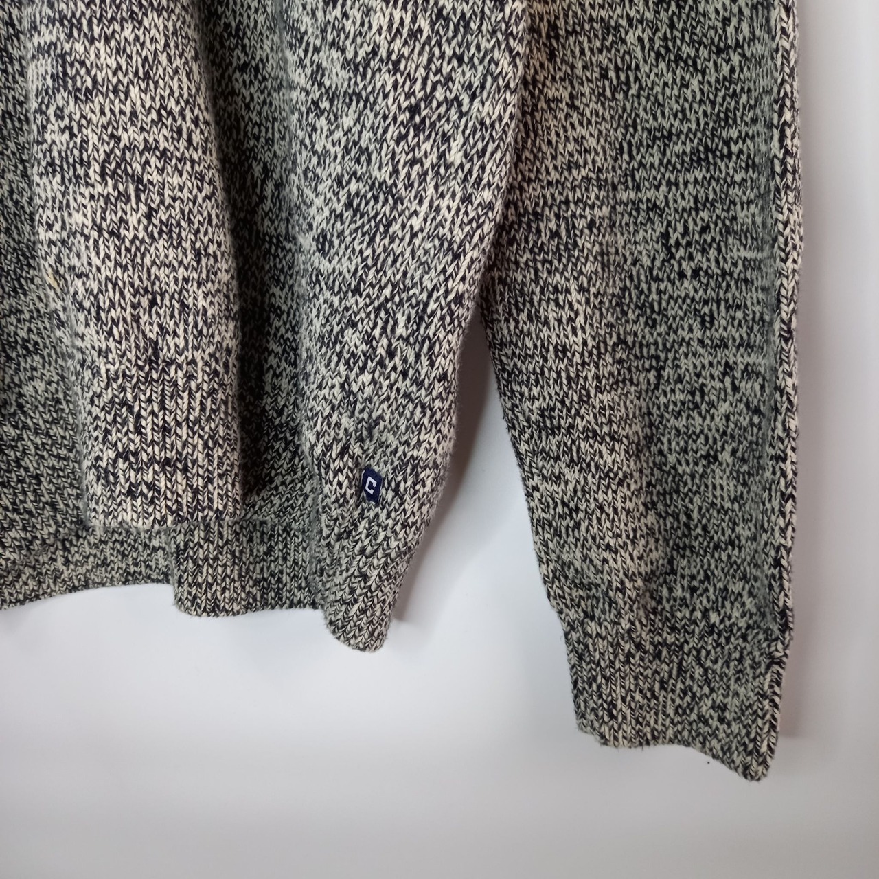 チャップス　ハーフボタン　コットンセーター　ネイティブ柄　モザイク　刺繍ロゴ　M