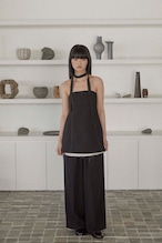 DU250501 linen like wide straight pants【T sizeあり】【Re Stock】【残り僅か】