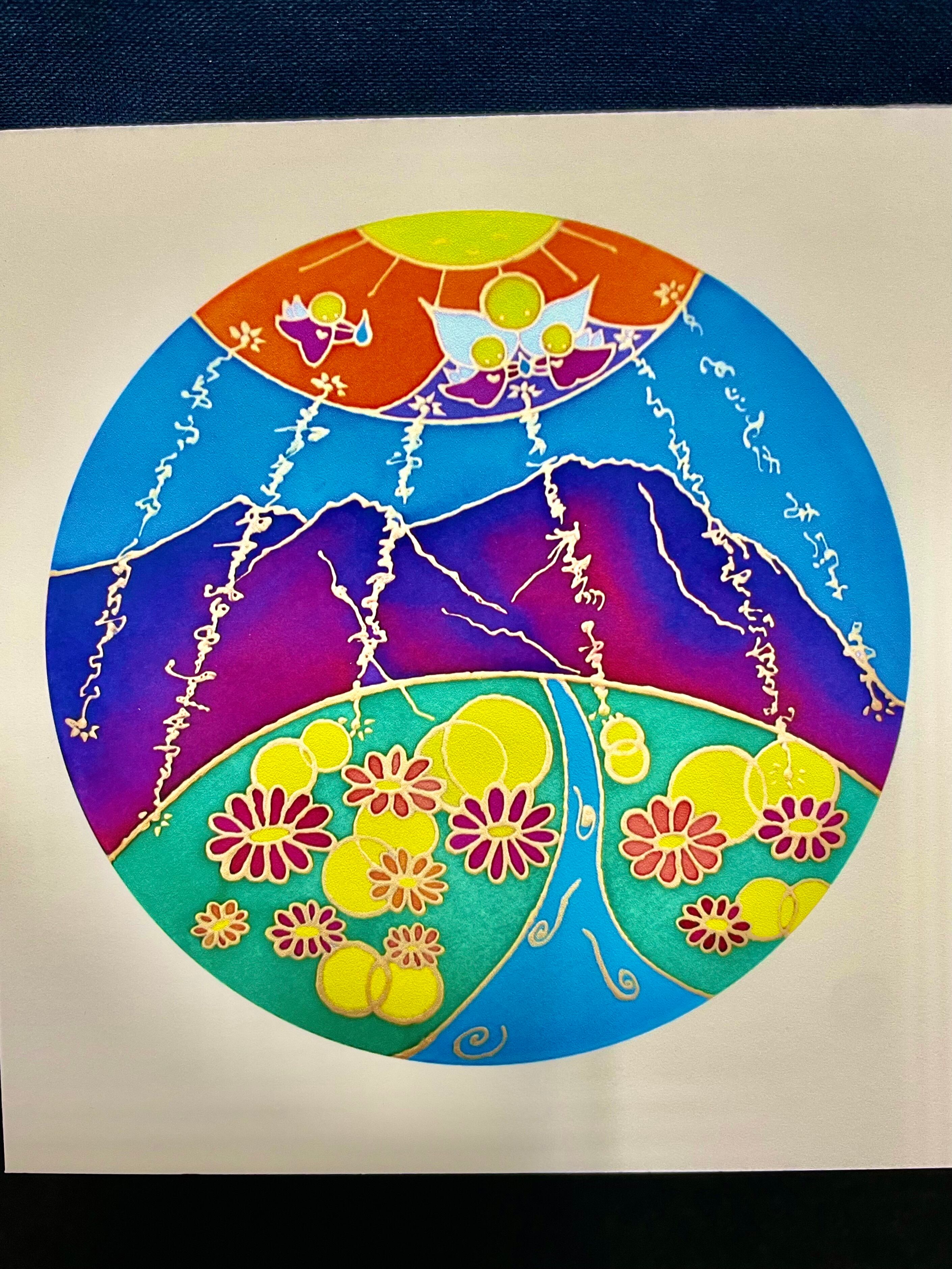 20) 宇宙からの癒し❣️マウントシャスタ「スピリチュアル・エナジー」アート「Blessing over Mt. Shasta」