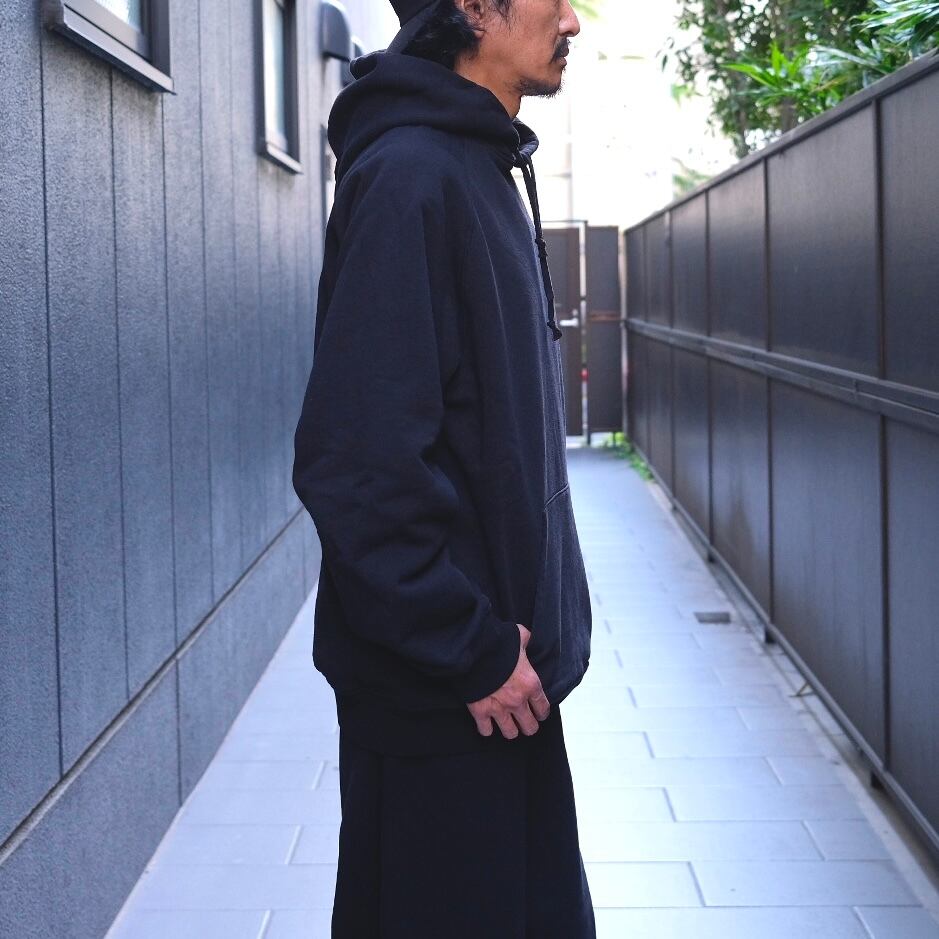 COMOLI(コモリ) /コットン裏毛パーカー -BLACK-(C03-05017) | Signs