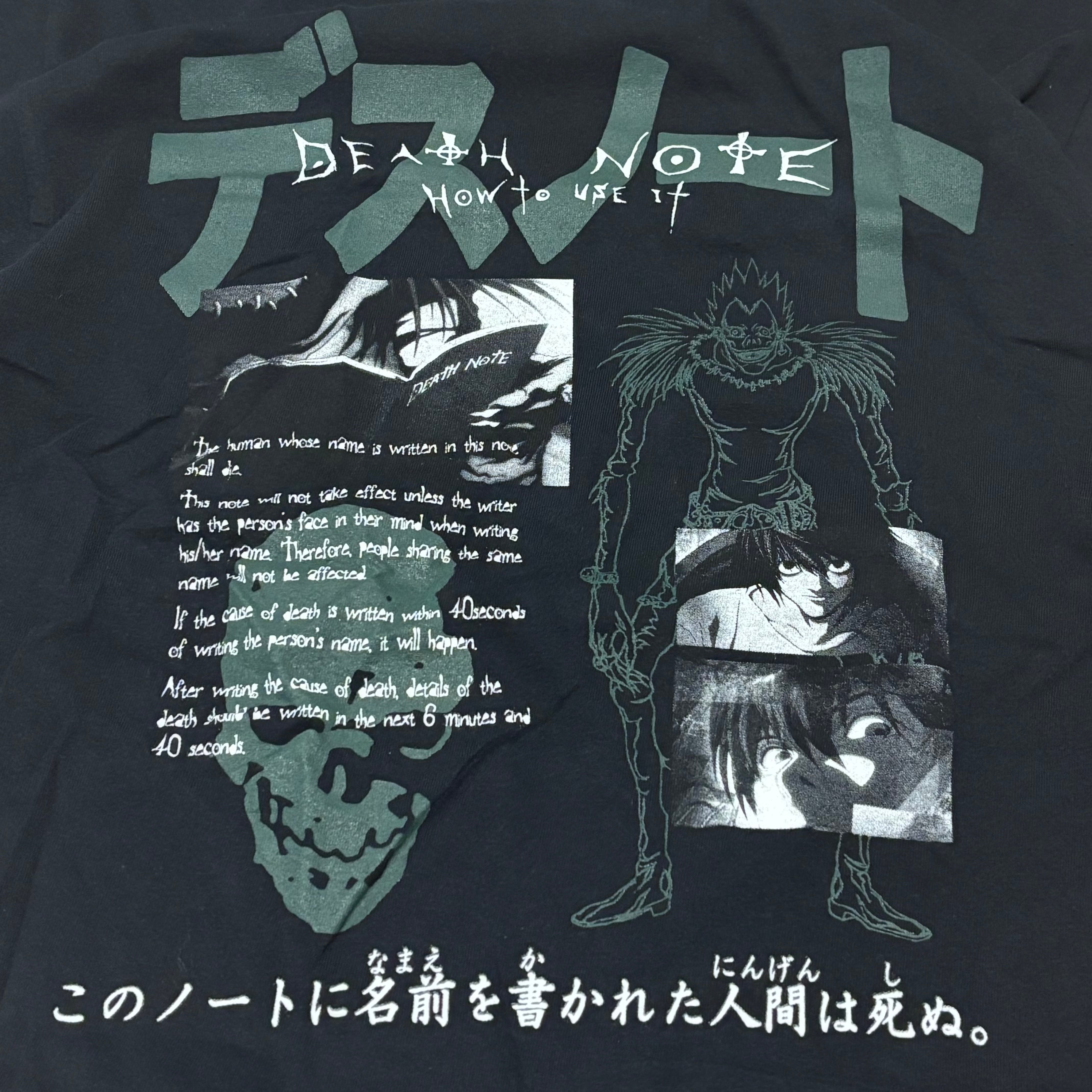 00s DEATH NOTE tシャツ デスノート ANIME TEE アニメ リューク 死神
