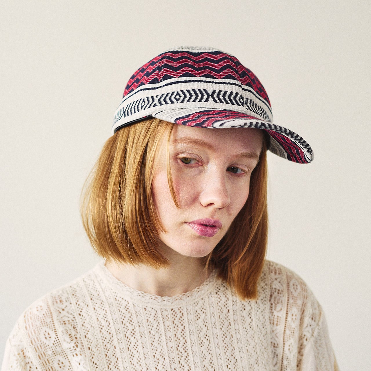 Geo cap-幾何学模様のキャップ- | poanca