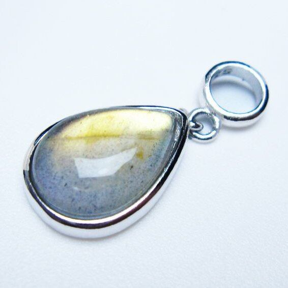 ラブラドライト ペンダント 一点物 メール便可 [M便 1/20] 112-11708