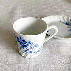 リモージュ カップ&ソーサー 青花柄 デミタスコーヒーカップ　未使用品 Limoges 12twcf８