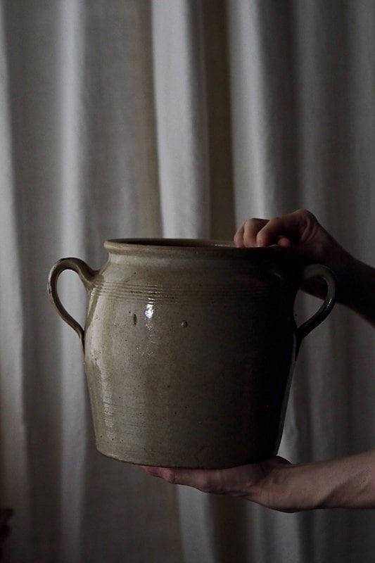 南仏のコンフィポット-antique french pottery pot | アンティーク