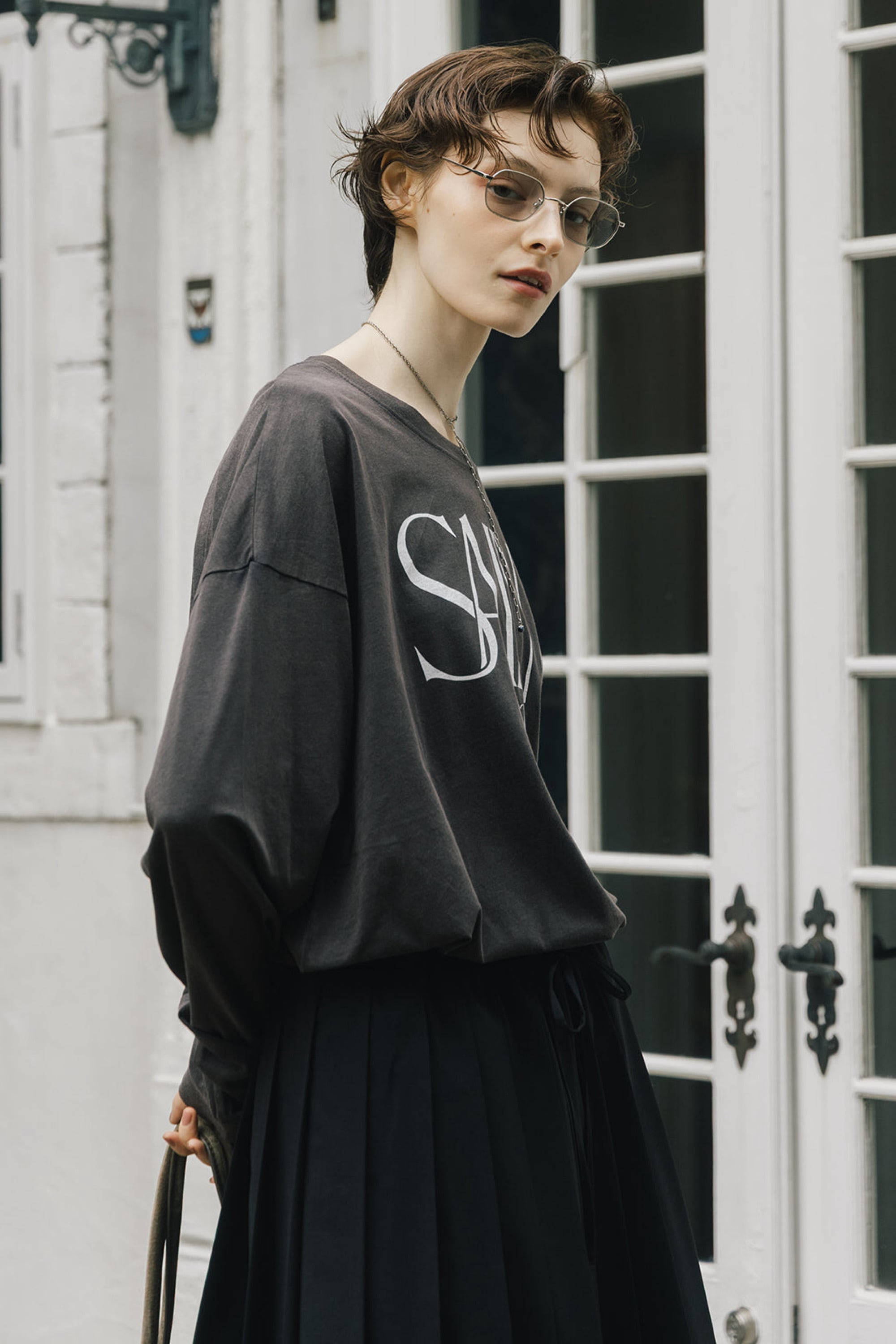 CREDONA PARMANENT L/S TEE パーマネントロングスリーブT SAINT MARRON