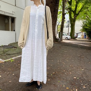 unfil（アンフィル） mulberry & raw silk knit cardigan