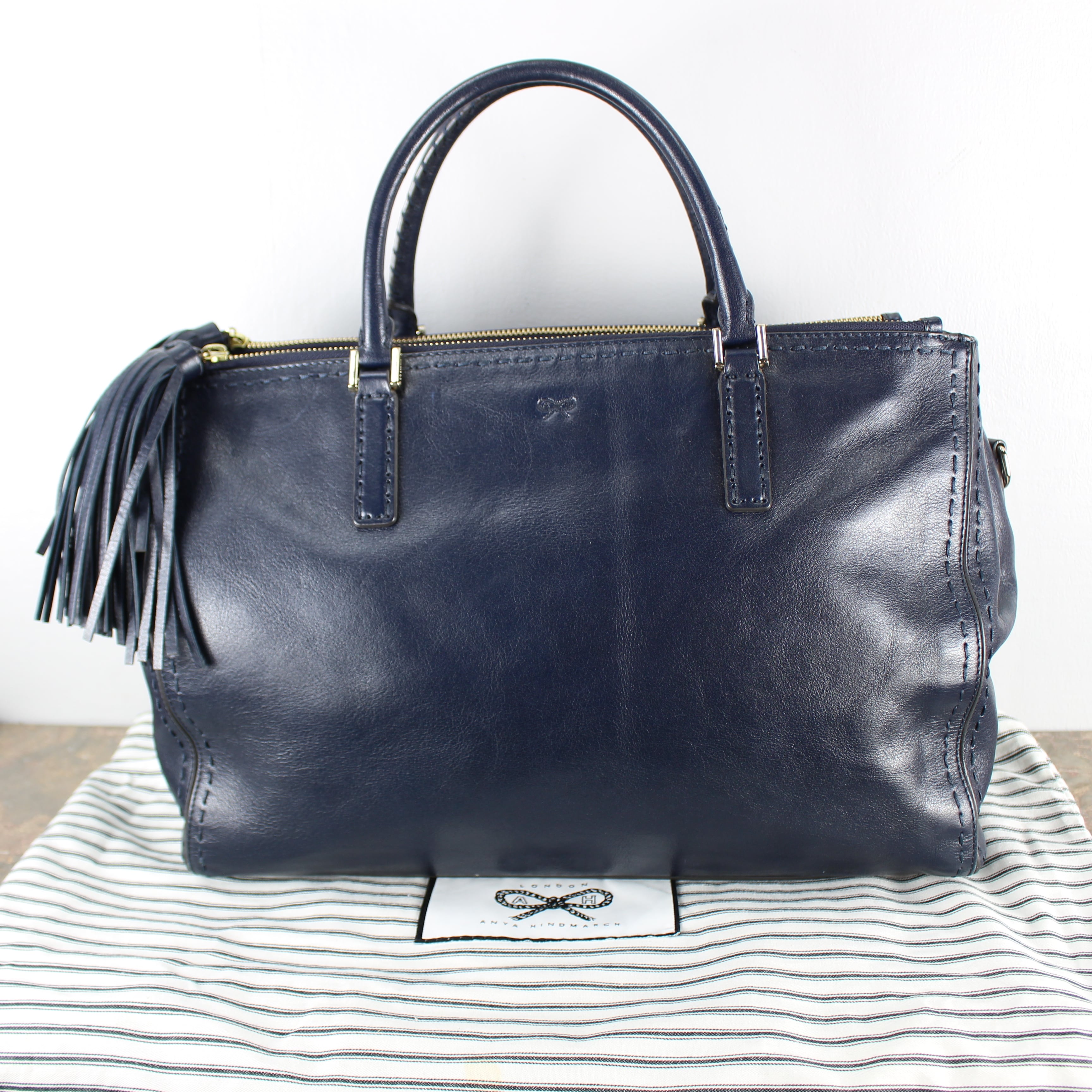 ANYA HINDMARCH EBURY LEATHER HAND BAG/アニヤハインドマーチイー ...