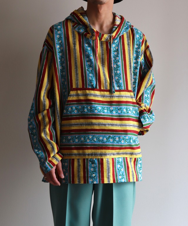 Sasquatchfabrix. / 25SS-SY9-006 MEXIPA ”MEXICAN FLOWER STRIPE” (SUN FLOWER)