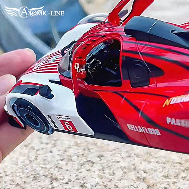 ポルシェ 963 LMDh ミニカー 1/22 全2色 ライト点灯 エンジンサウンド 合金モデル 模型 ジオラマ