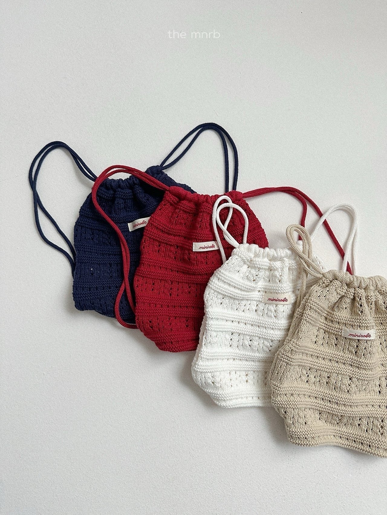 送料無料【予約】/ クロシェットニットバッグ / minirobe