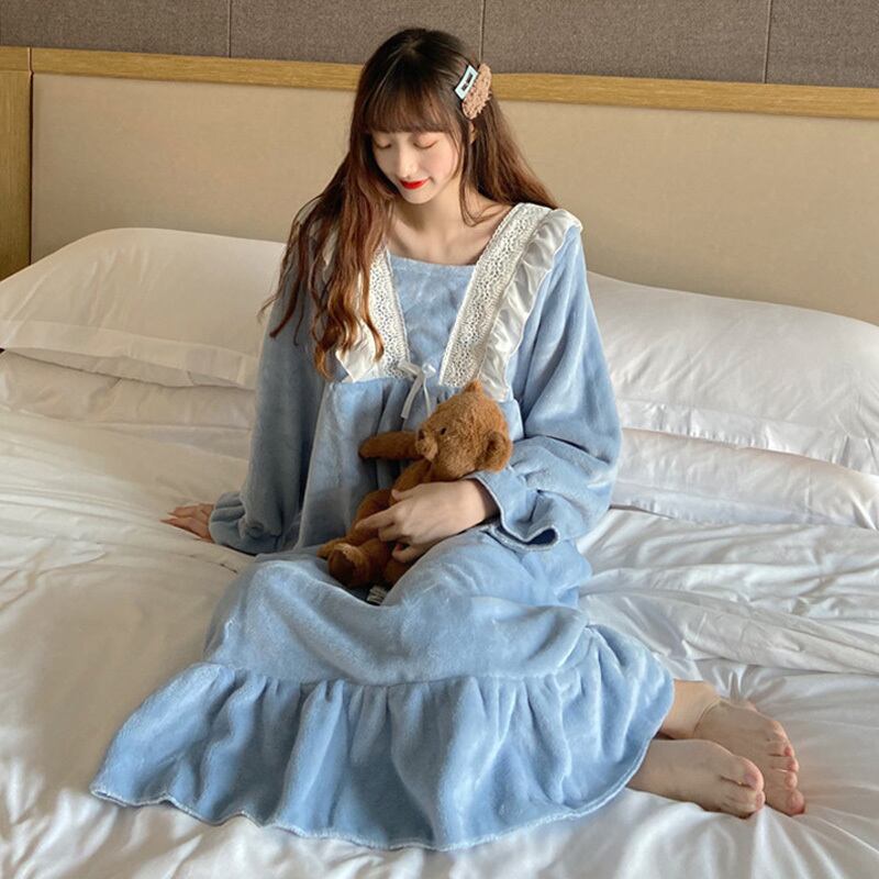 レースレディースルーズ ロング ウィンター 冬物 萌量不足72977520353