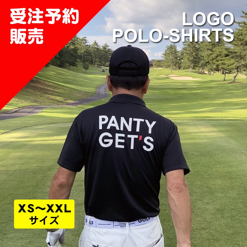 2段ロゴ】半袖ドライ ポロシャツ （受注生産ご予約商品） | PANTY GET'S