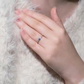 アウイナイト リング 0.07ct pt900 D0.06ct