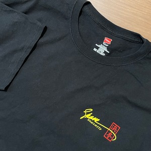 【Hanes】浜本 AHI マグロ バックプリント ワンポイントロゴ Tシャツ XL ビッグサイズ US古着