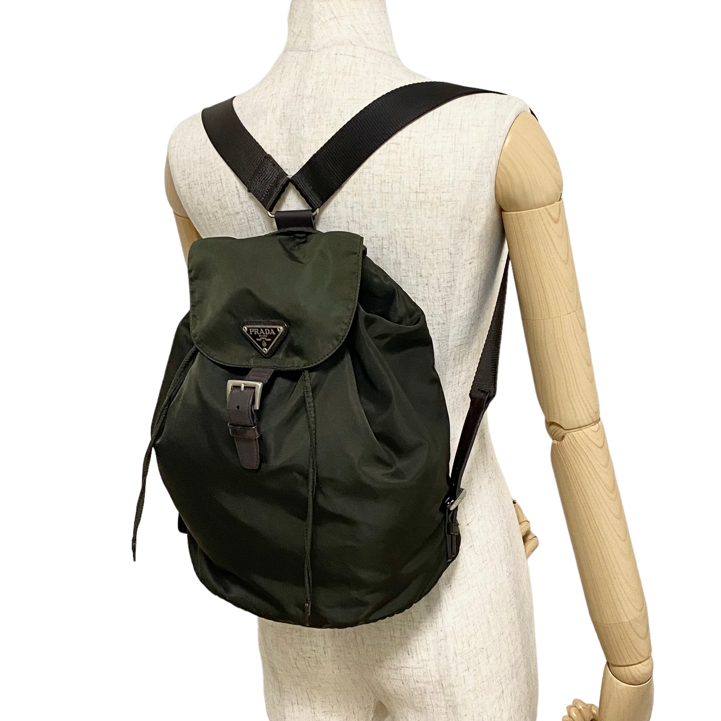 PRADA プラダ ナイロンリュック カーキ B1197F 8837-202210 | rean