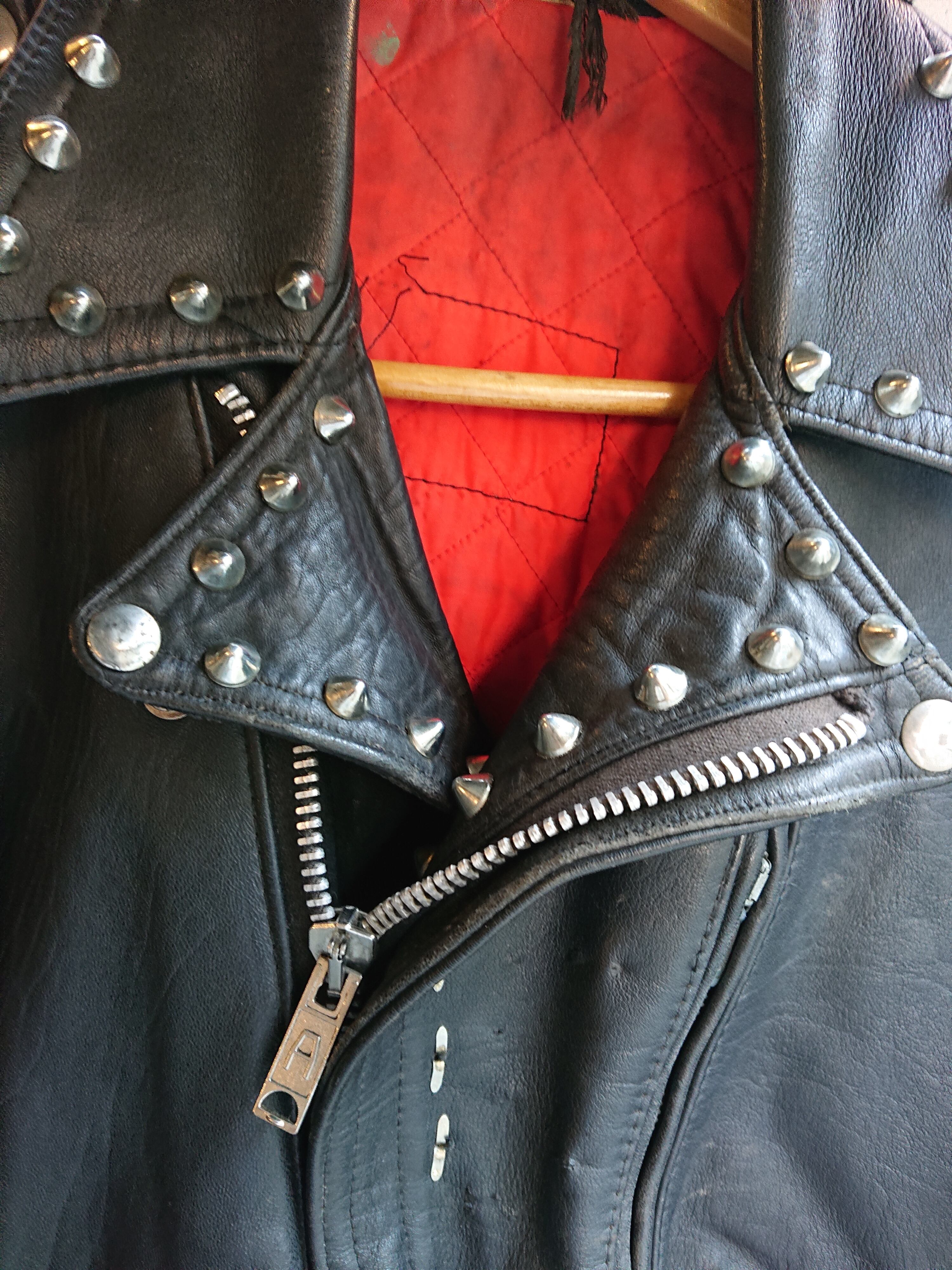 VINTAGE PUNK STUDS LEATHER JACKET | BOW & ARROW WEB STORE