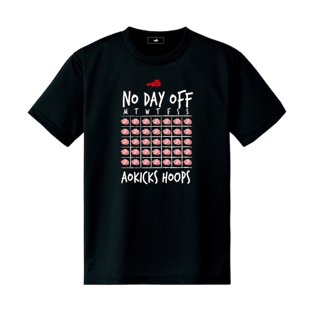 NO DAY OFF dry T-shirt / black