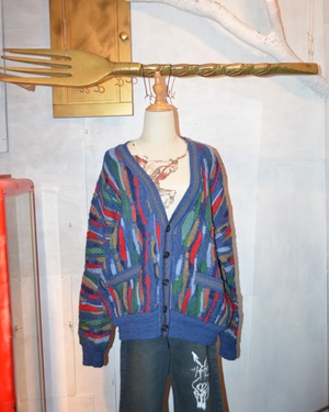 1990's 3D Knit Cardigan