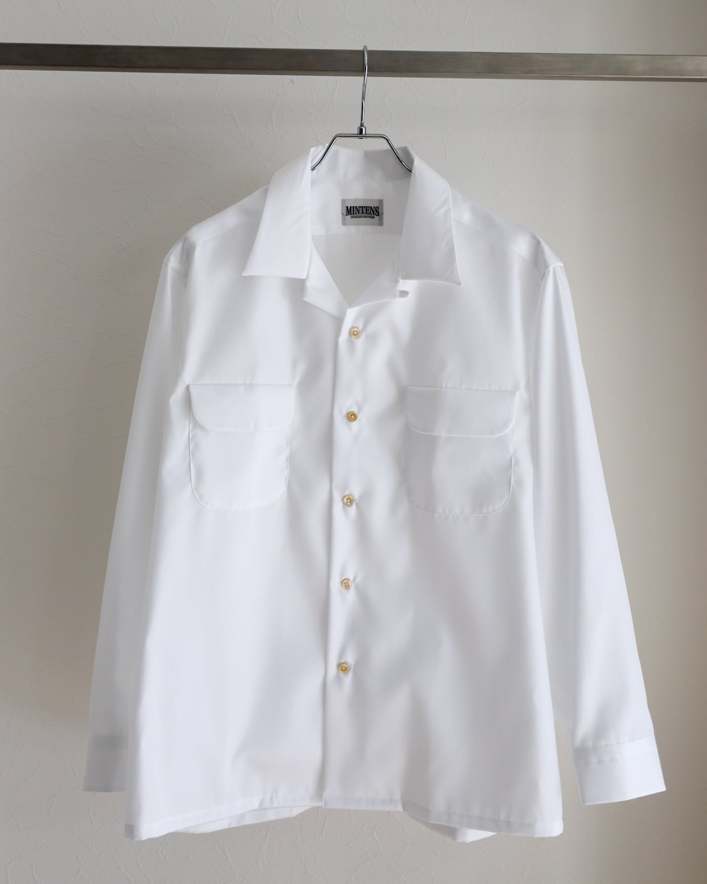 新品】MINTENS 1960s vintage broad cotton shirts made in France