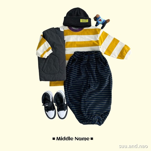 取寄：middlename テリーボーダージョガーパンツ/Jr※送料無料