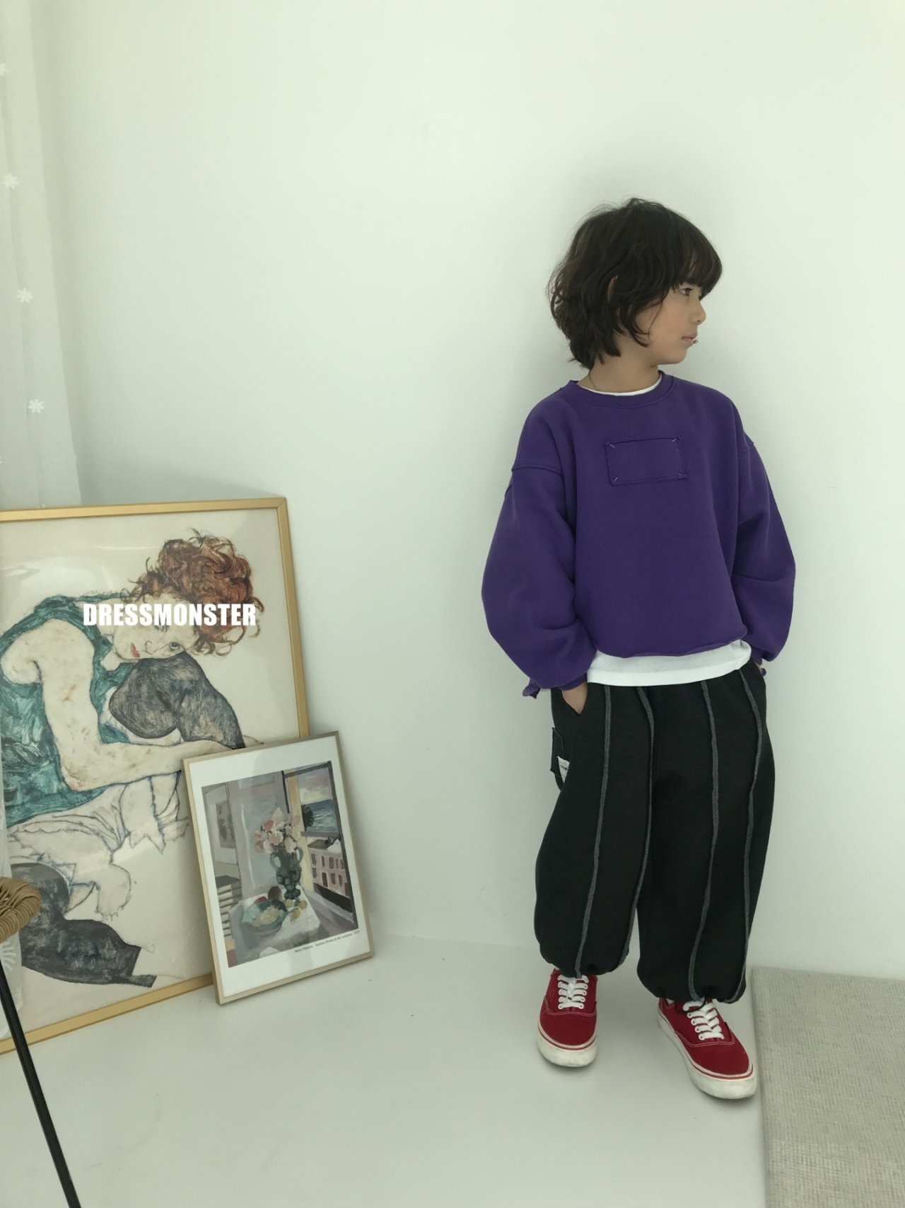 【ドレスモンスター DRESS MONSTER】 ダブルライン起毛２WAYパンツ 120〜160cm【231108dm】 - 16