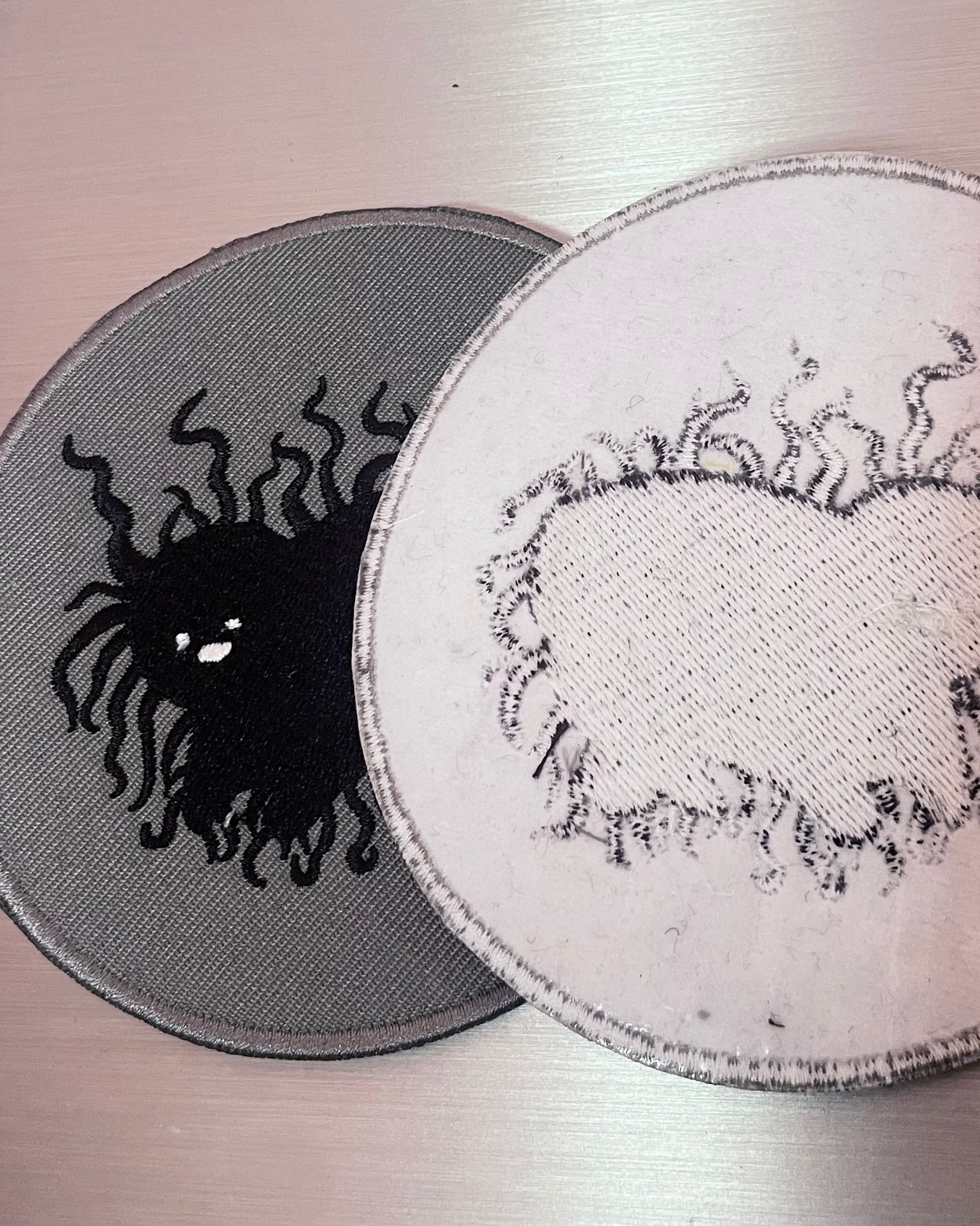 embroidered patch〈Dread black cat〉