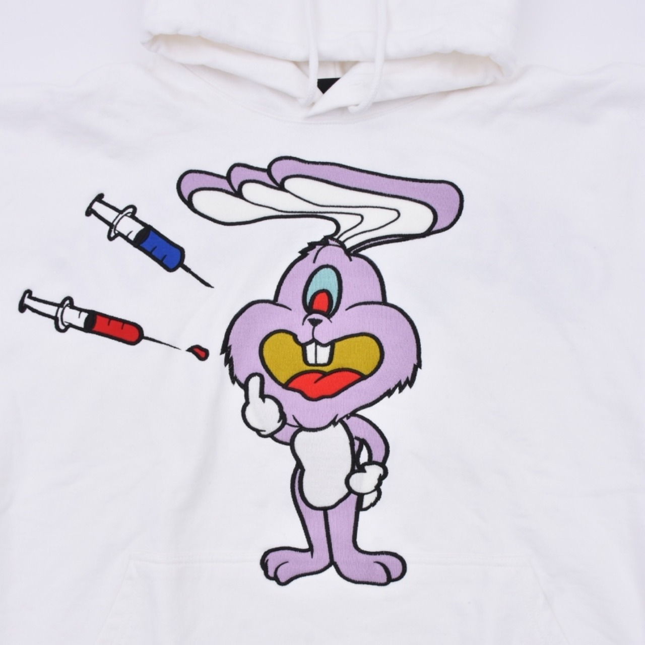 【ZAC VARGAS 】monster hoodie 'JUNKIE BUNNY’-PINK(3色展開) - 11