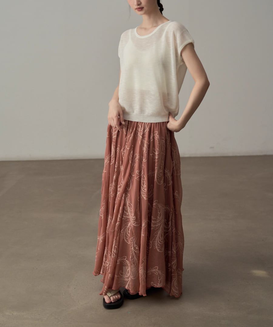 ニュアンスフレアスカート【s-60199】