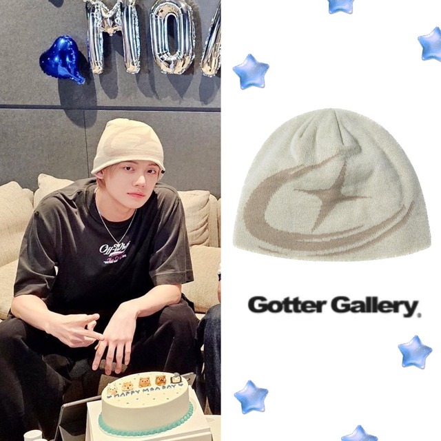 ★TXT ヨンジュン 着用！！【GOTTER GALLERY】SYMBOL UNCUFFED BEANIE_2COLOR