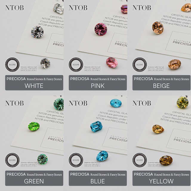 SCORE◾️PRECIOSA Round Stones & Fancy Stones・6colors◾️