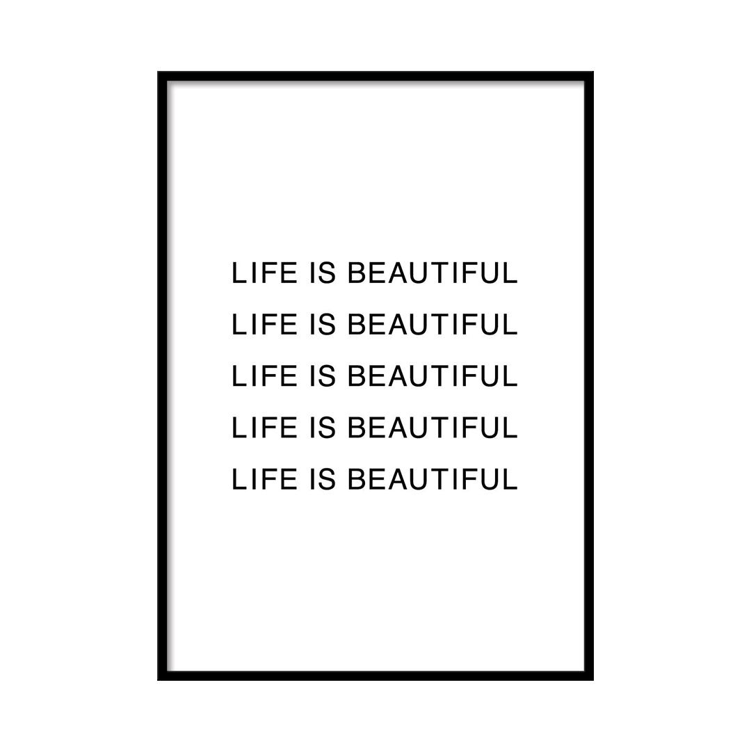 A0181 / 文字 / アートポスター【 A4 / A3 / A2 / A1 サイズ・フレーム 付きに変更可 】