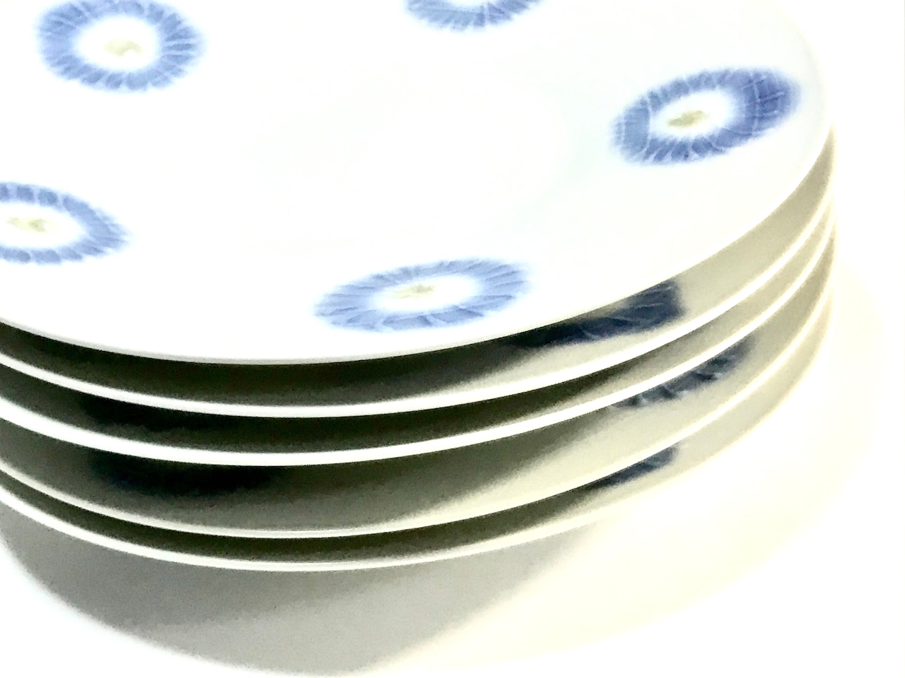 22㎝お皿 ワンプレート青い花紋 メインの皿　光琳窯　限定品
